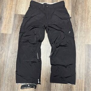 Burton Snowboarding Pull-up Pants Size M Belt Loops Black